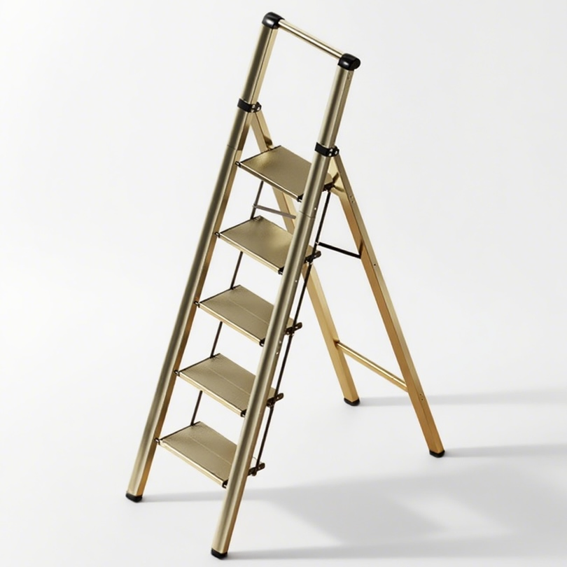 Thickened Aluminum Alloy Indoor Multi-Functional Folding Ladder