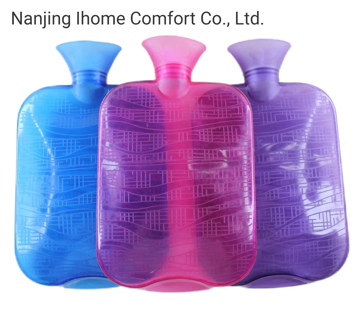 New Design 1500ml 2000ml PVC Hot Water Bottle Bag Reusable for Neck and Shoulder Pain Relief