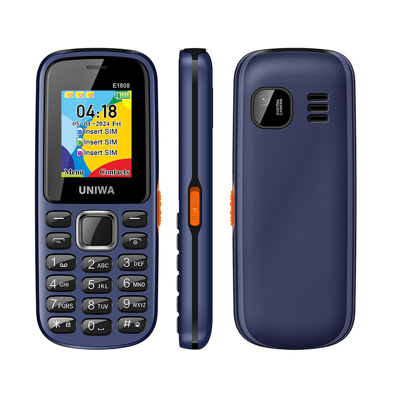 Кнопочный телефон UNIWA E1808 с 3 SIM-картами, 2G