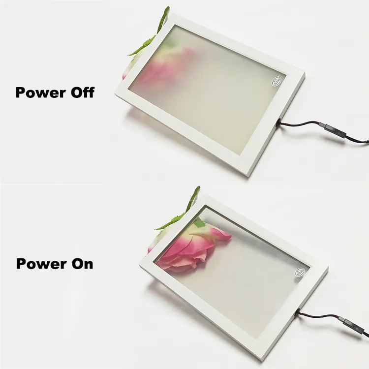 Electronic Control Intelligent Dimming Pdlc Film Triplex Glass Switchable Smart Glass Sample for Testing