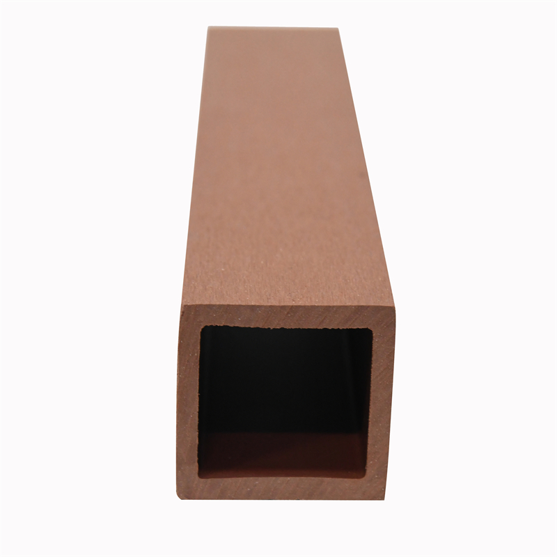 WPC Factory Direct Sale Wood Plastic Composite Square Timber Tube with No Painting for Balcony Veranda Balustrade