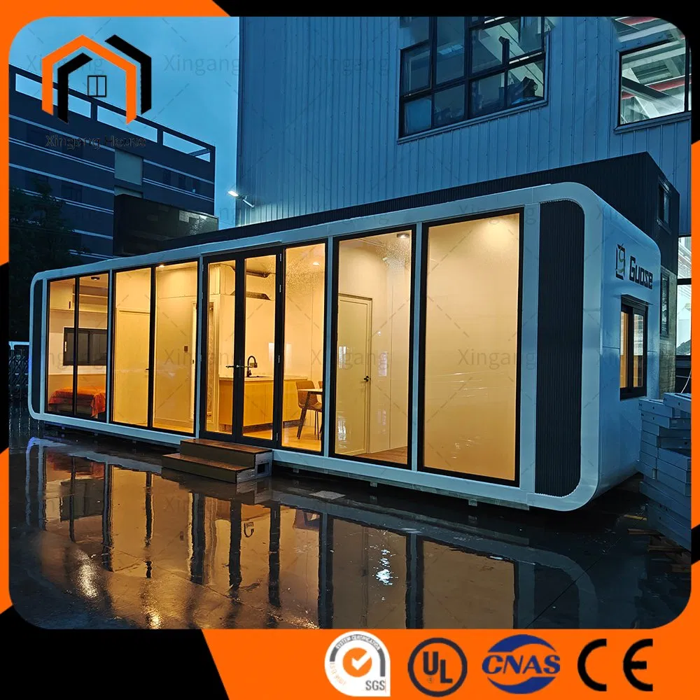Mobile Outdoor Portable Customized Modular Apple Cabin House with Kitchen