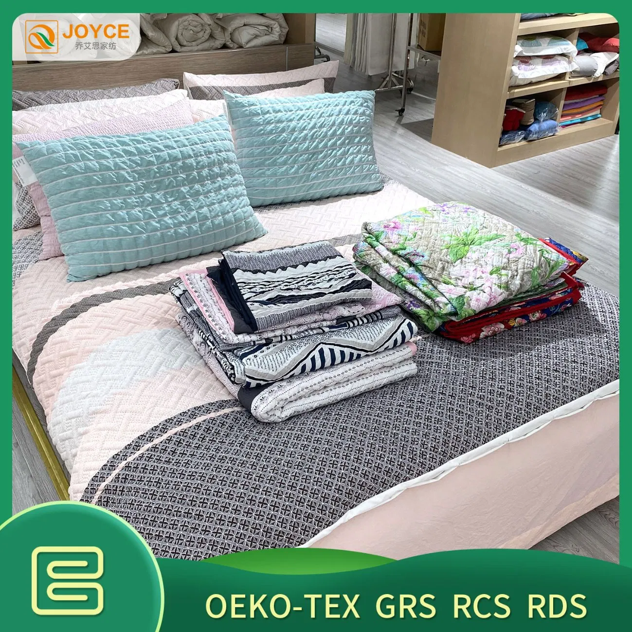 Multi Pattern Ultrasonic Duvet Quilt Bed Sheets Comforter with Polyester Filling