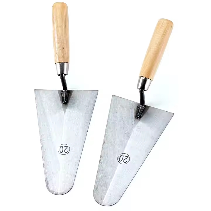 Manganese Steel Carbon Steel Wooden Handle Bricklaying Trowel Cleaning Trowel