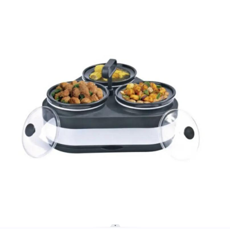 70W Slow Cooker with Glass Lid for Home