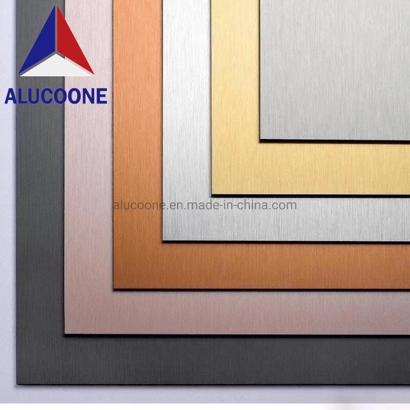 PE Coated Surface Treatment Copper Brushed Aluminum Composite Panel