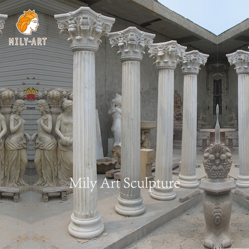 Natural Stone Decoration Marble Columns
