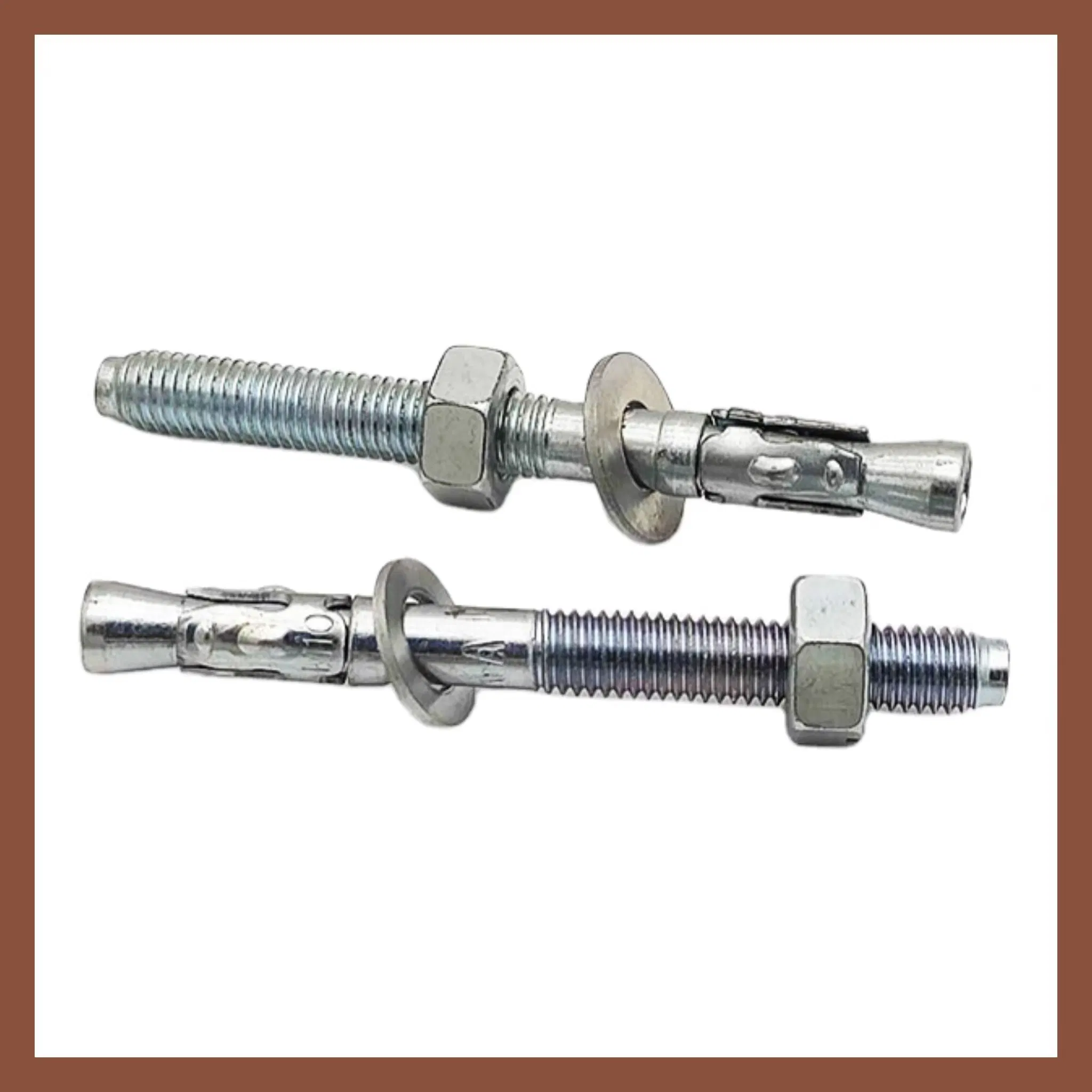 Анкерный болт клиновой с гайкой и шайбой