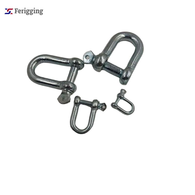 Wholesale D Shackle Galvanized Steel Bow Shackle with Screw Pin