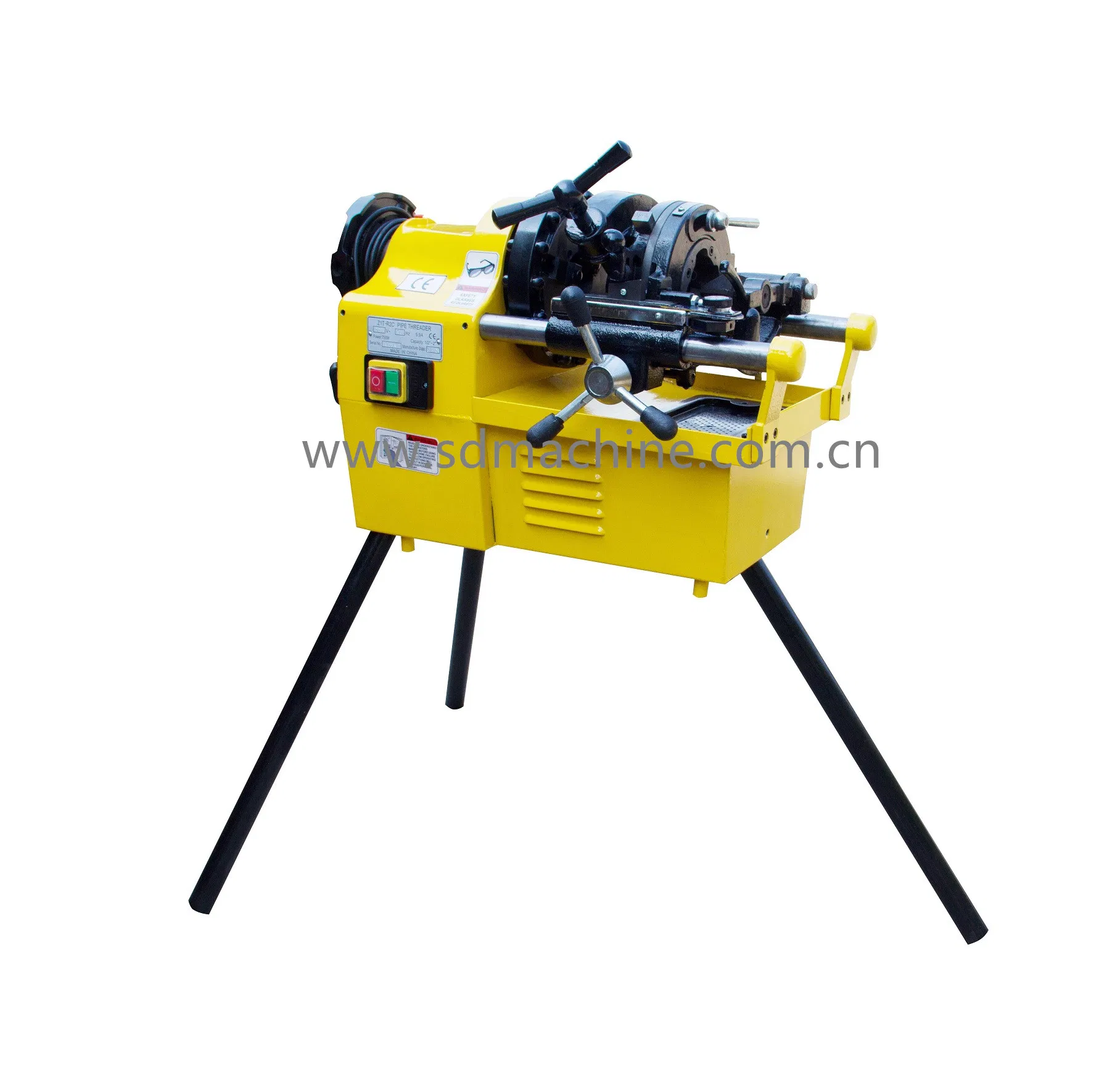 2" Steel Pipe Threading Machine For Galvanized Pipe/ MS Pipe/Stainless Steel Pipe
