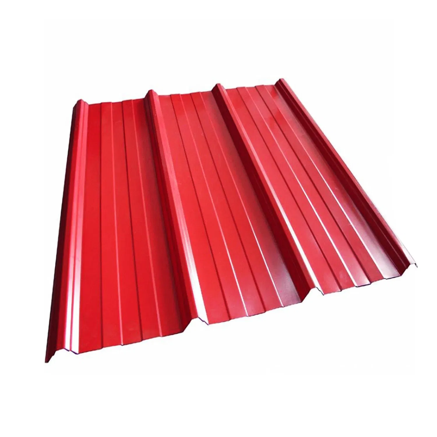 Color Coated Corrugated Galvanized Steel Sheets Red/Blue/Green Metal Roof Corrugated Board for Wall Panels and Roofing