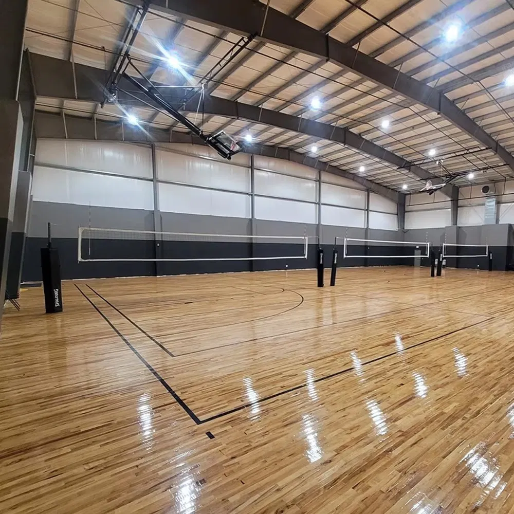 Ldk Maple Solid Wood Anti Slip Basketball Court Wooden Sport Flooring