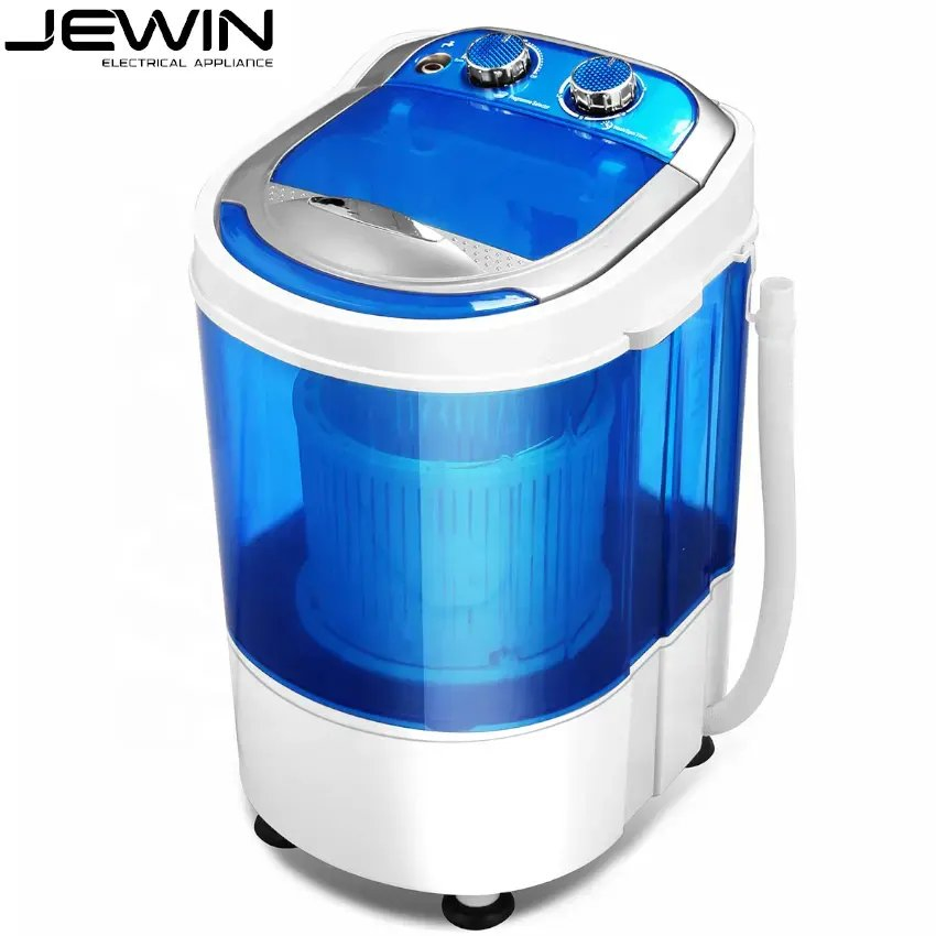 Single Tub Mini Washing Machine 3kg Portable Semi-Automatic with Basket
