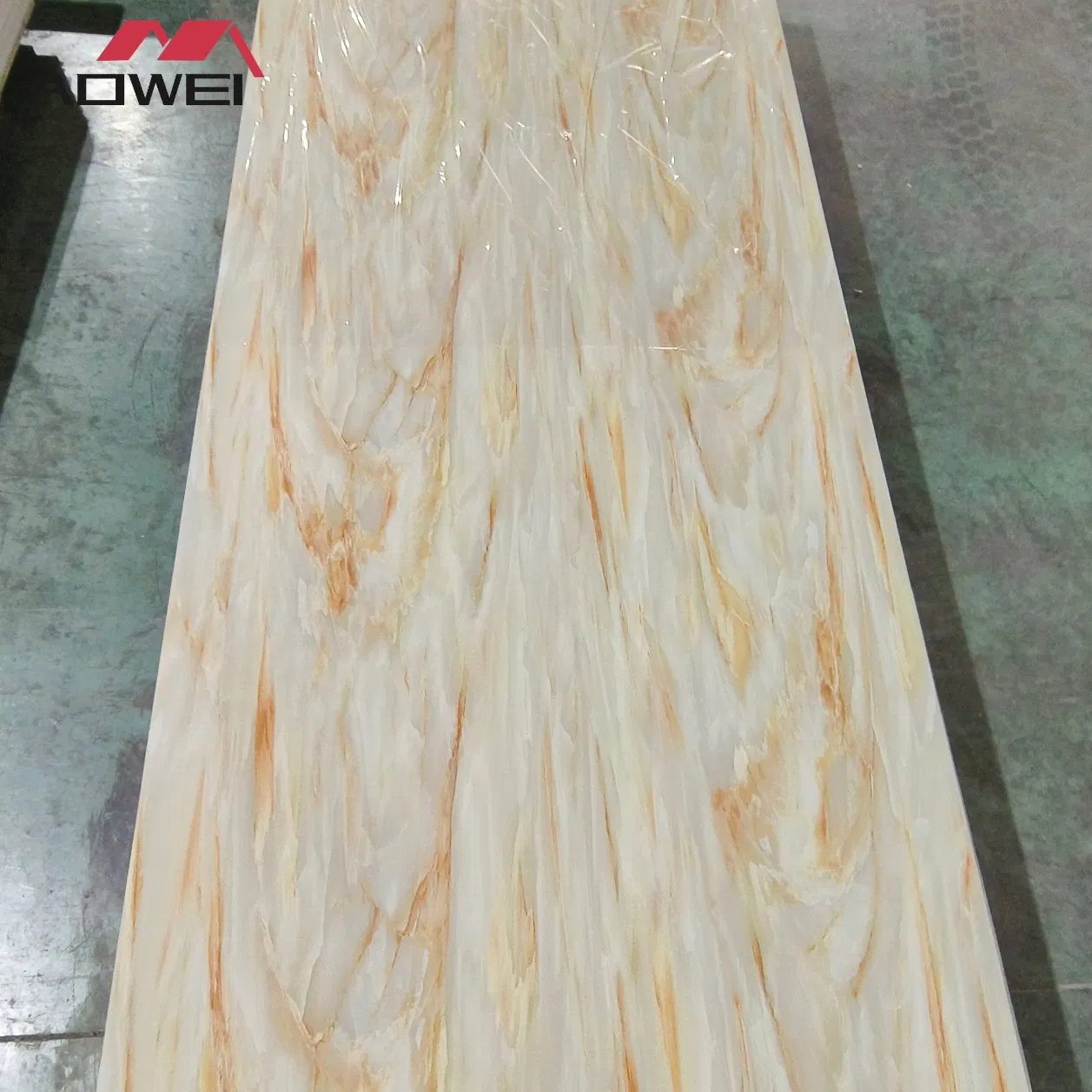 Building Decoration-Material PVC Wall 3D Marble Sheet Glossy WPC Panel for Home