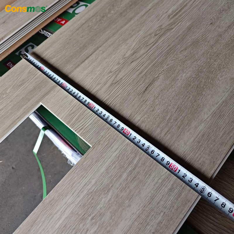 Home Decoration Herringbone Parquet Plastic Floor Light Oak Vinyl Plank Floating Spc Flooring