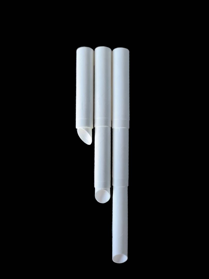 Telescopic Turquoise Tripartite Adjustable-Length Custom-Fit Producer Wholesale Paper Straw