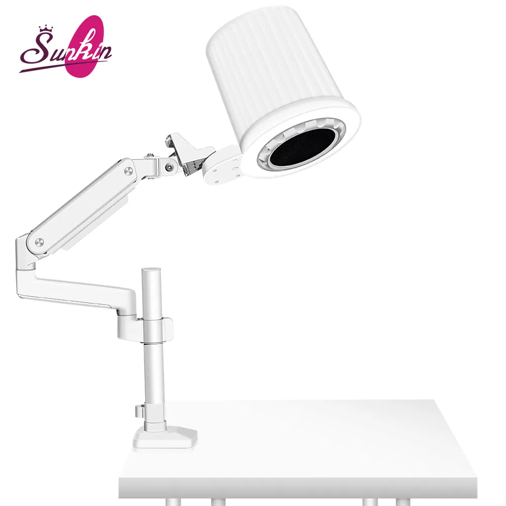 Hot Sale 2 in 1 Manicure Salon Nail Dust Collector 80W Nail Vacuum Cleaner with LED Light