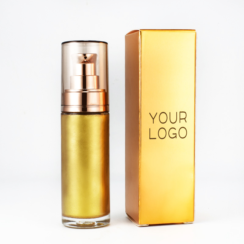 Glitter Liquid Body Highlight Good Quality Face Vegan Liquid Highlighter Custom Logo