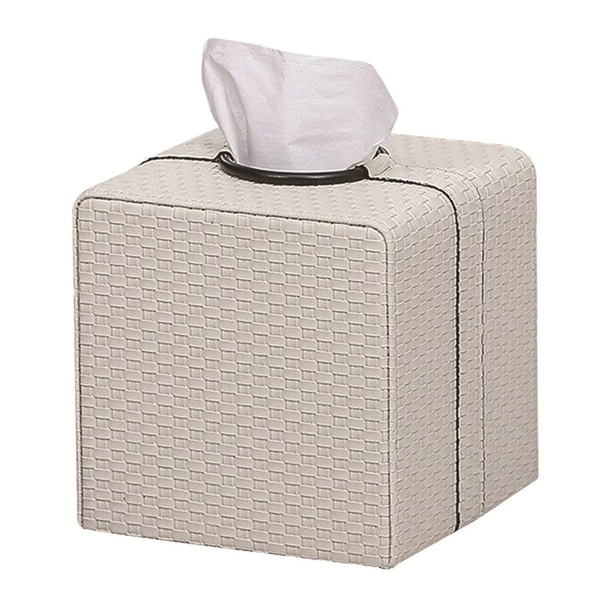 Factory Wholesale Custom Logo PU Leather Tissue Box