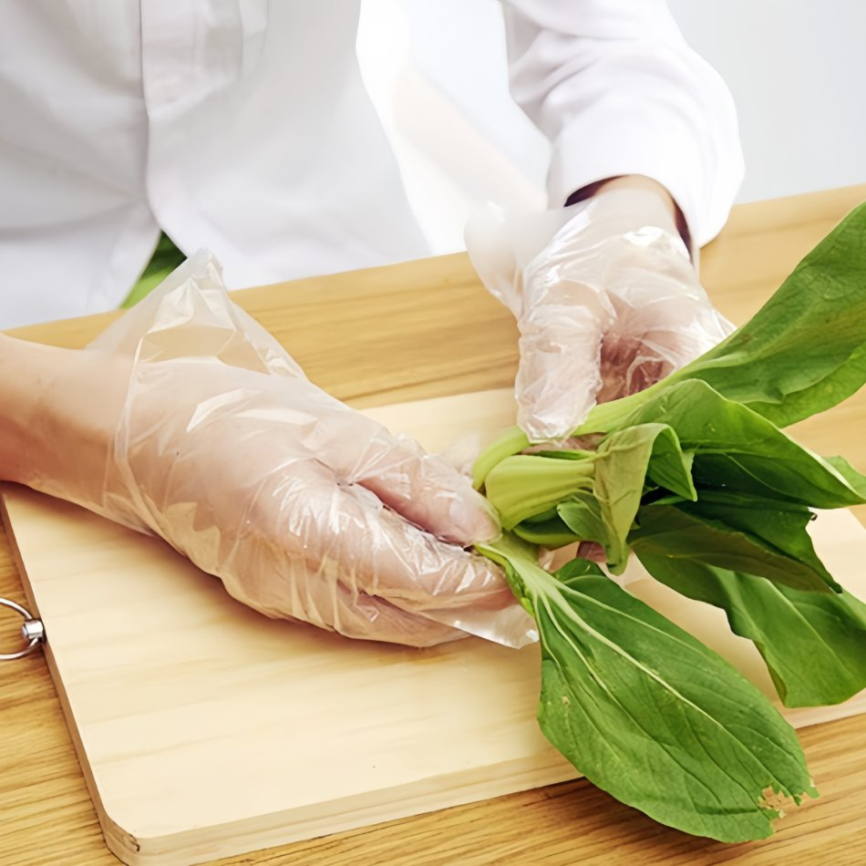 Transparent Food Poly Gloves PE Gloves