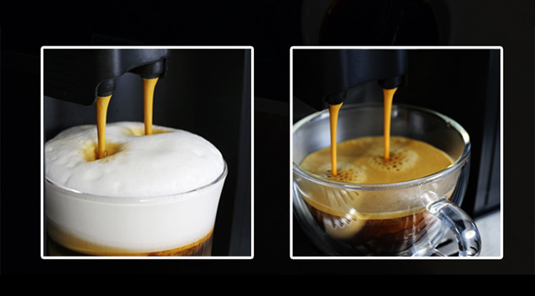 China Factory New Espresso Coffee Machine with Grinder and Milk Frother