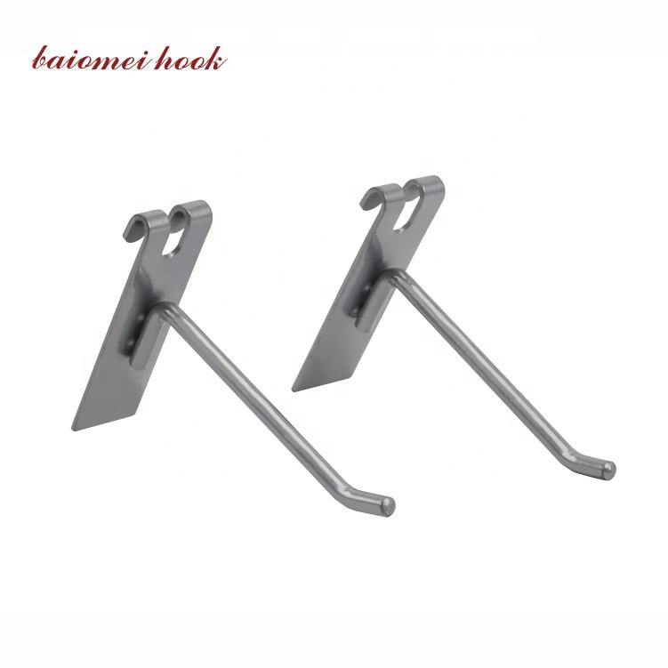 Shop Metal Chrome Grid Wall Hook Display Single Wire Hanging Meshwall Hook