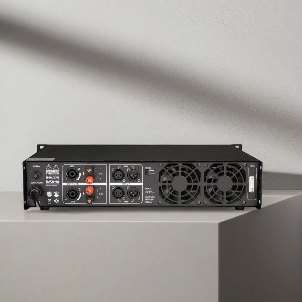 Domc Powermax 6210 Stereo Audio Amplifier with Pure Sound Professional Stereo Power Amplifier 1400W X 2 at 4ω, <0.5% Thd, Ultra-Thin 88mm Design