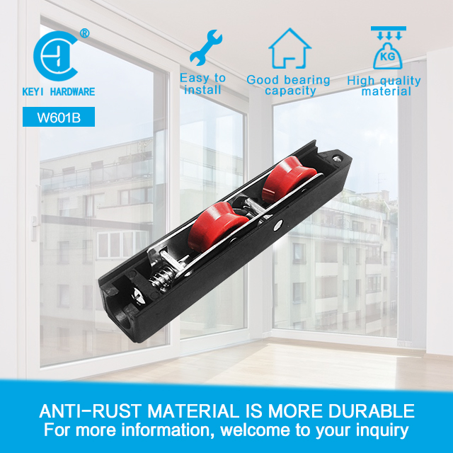 Plastic Bracket Double Nylon Pulley Roller Wheel Sliding Nylon UPVC Window Roller