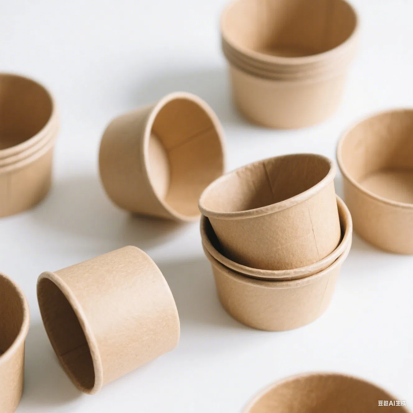 Экологичная бумажная чашка для мороженого