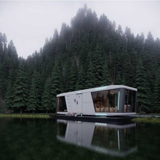 Marine Dancer ISO-Compliant Balcony Restaurant Sleeping Prefabricated Home Prefab House Camping Pod Hotel Tiny House Space Capsule