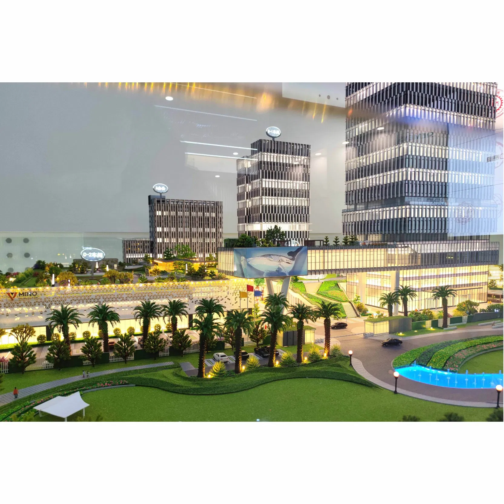 3D Rendering Design Scale Model for Residential Buildings Used for Display