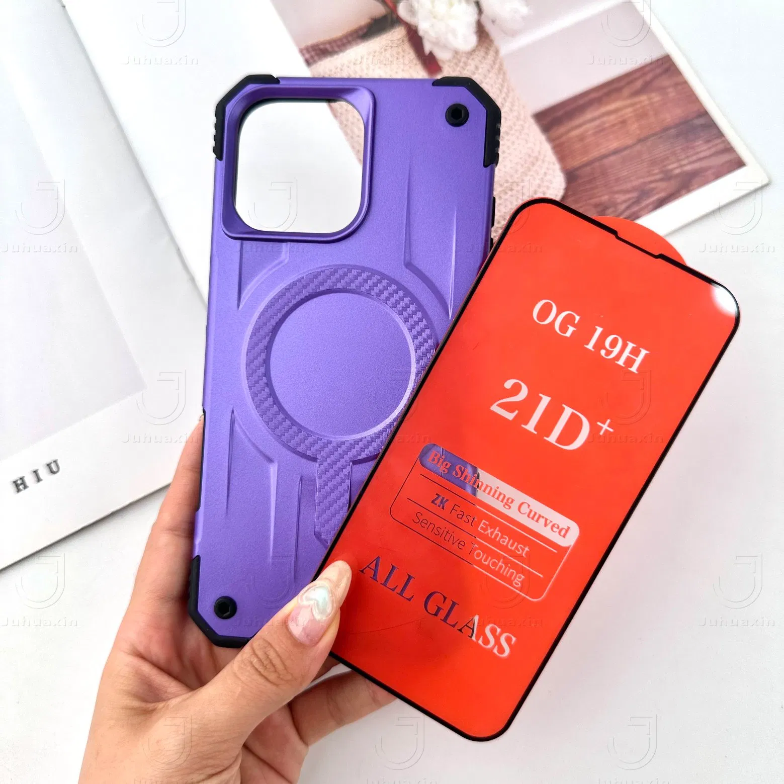 Чехол Juhuaxin для iPhone с магнитным держателем