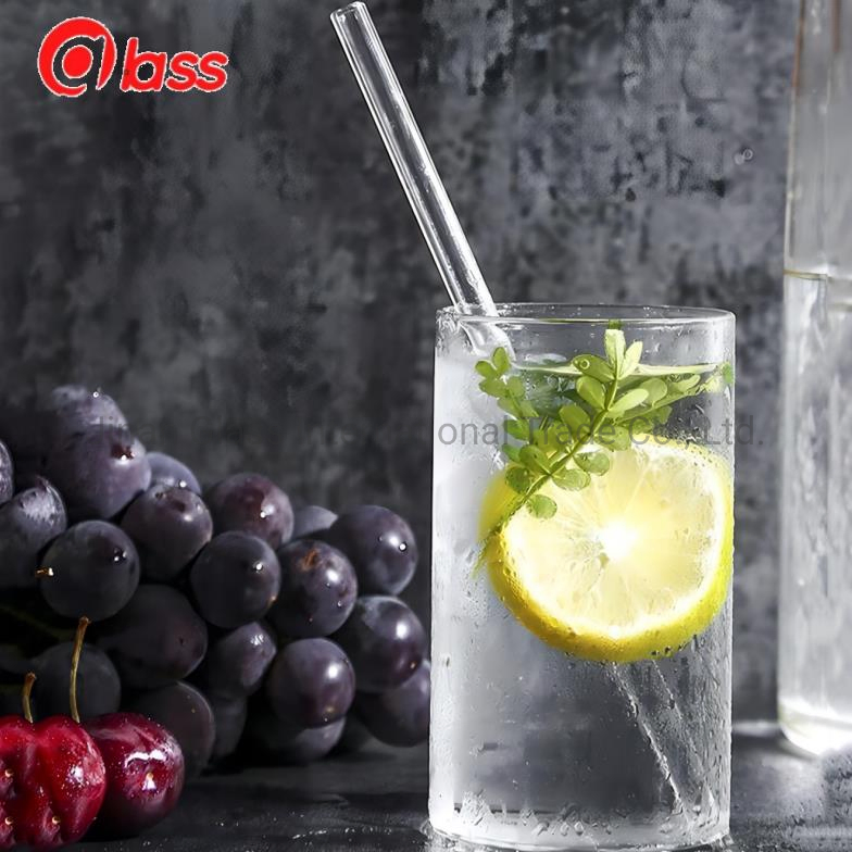 Wine Glass with Straw Can Glass with Lid and Straw Beer Glass Can with Bamboo Lid and Straw