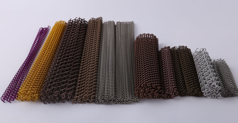 Versatile Silver Metal Coil Drapery for DIY Home Projects