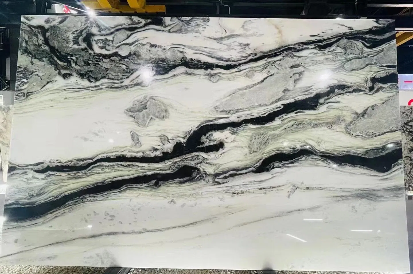 Panda White Natural Marble Stone Background Wall Flooring