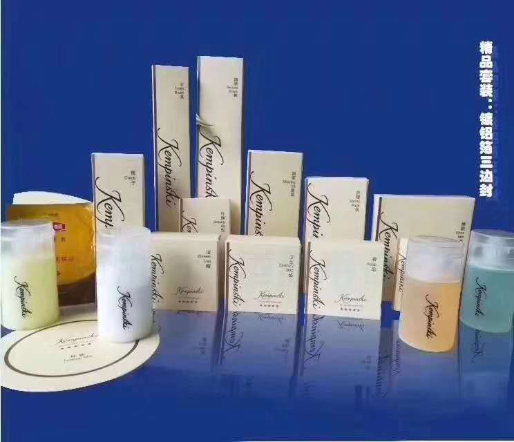 Combination Pack of Toothpaste, Anti-Static Shampoo, and Slipper