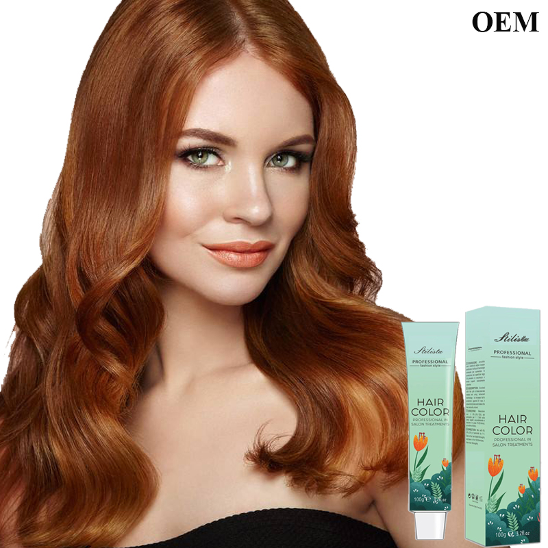 100 Ml 55 Colors Private Label Ammonia Free Professional Permanent Non Allergic Hair Dye