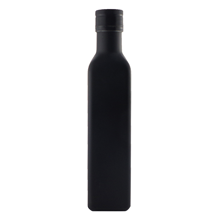 Wholesale Empty Square Dark Green Cooking Olive Oil Glass Bottle