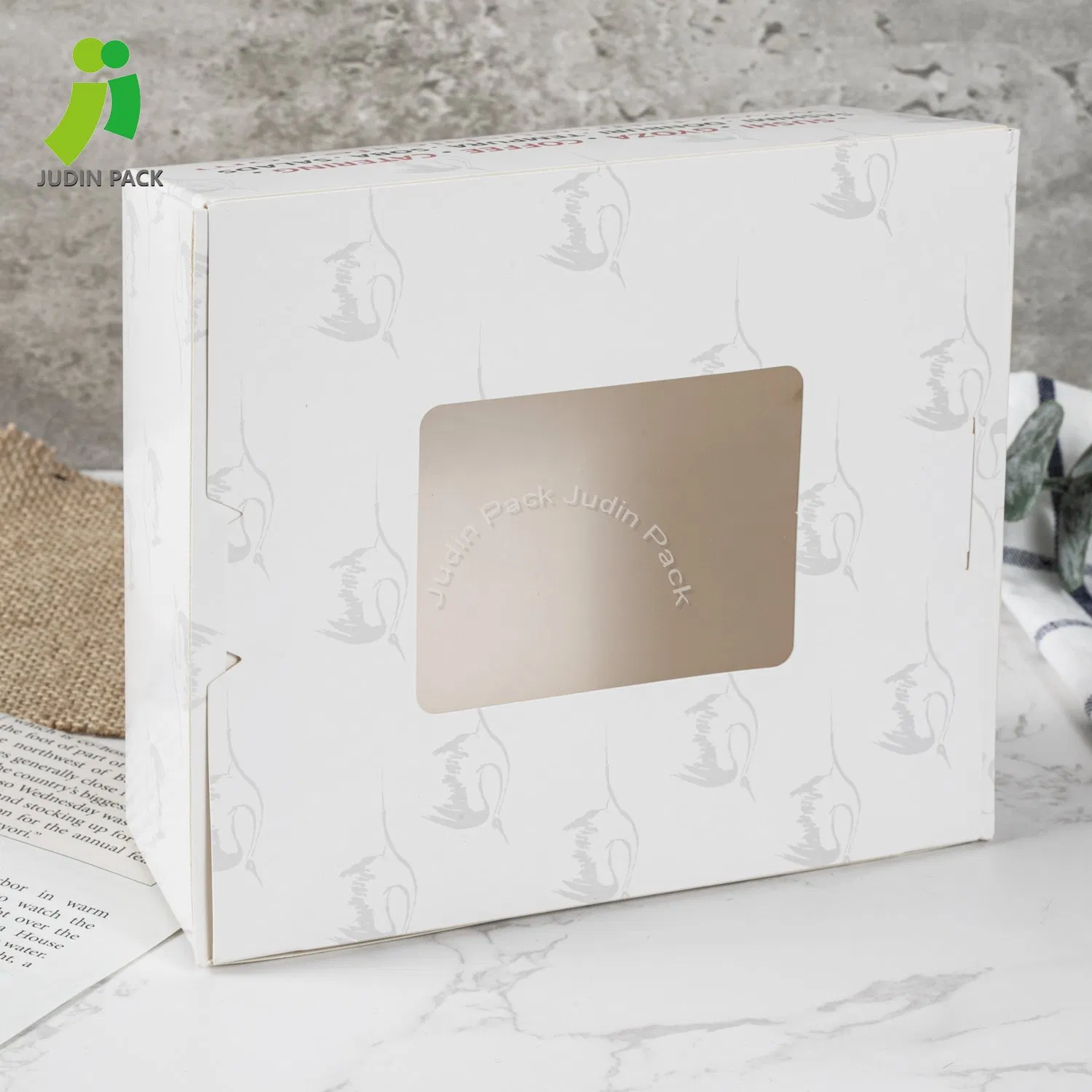 Kraft Paper Disposable Fast Food Take-out Paper Box Customize Print