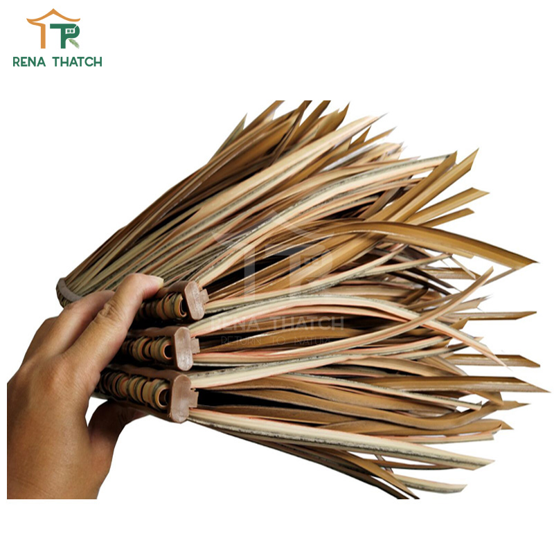 New Design Plastic Artificial Thatch Roof Beach Umbrella Synthetic Tiki Thatch Roll