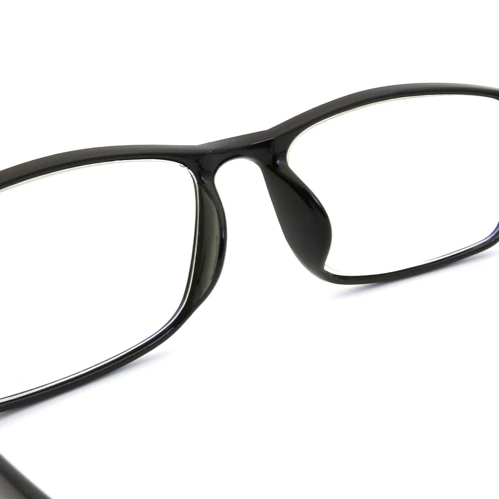 Wholesale CE Custom Logo Glasses Small Square Grey Plastic PC Branded Reading Eyeglasses Frames Mens