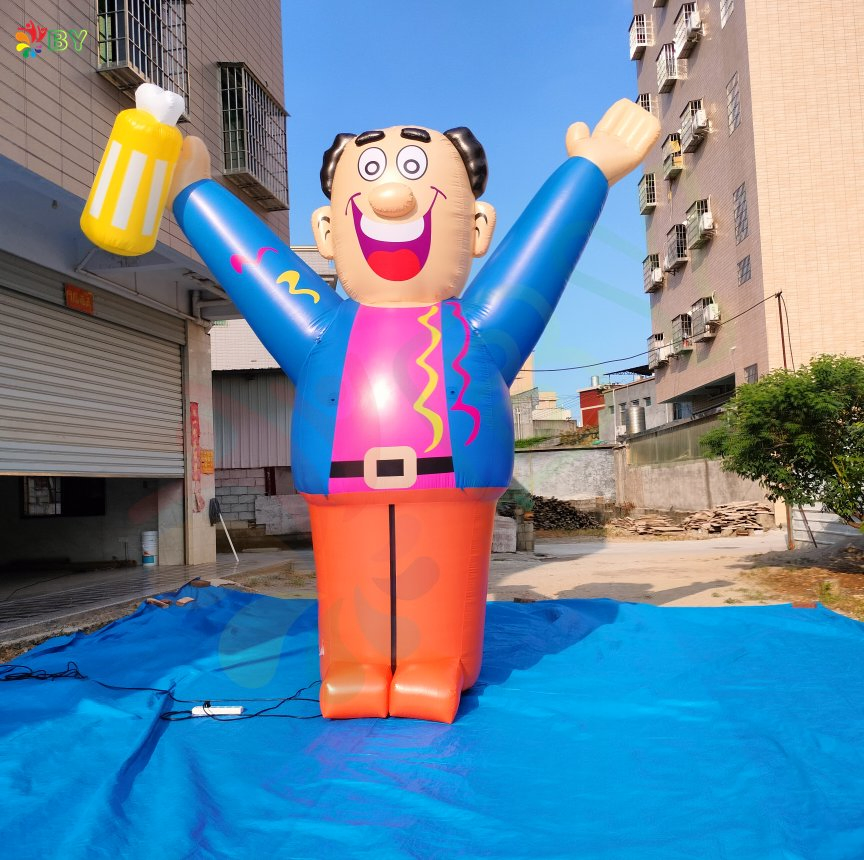 Latest Craze Inflatable Abraham with Beer Cup Balloon Hot Sale to Holland