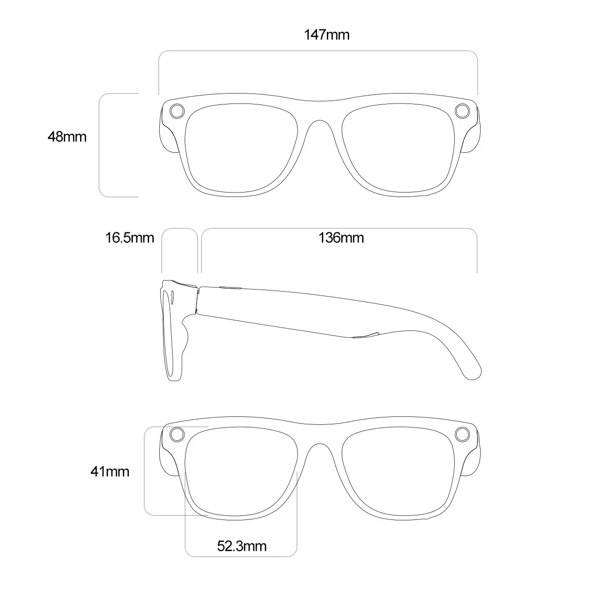 New Camera Anti Blue Eyewear 720p Video Shooting Visual Dialogue Translation Bt Call Music IP67 Photochromic Ai Smart Glasses