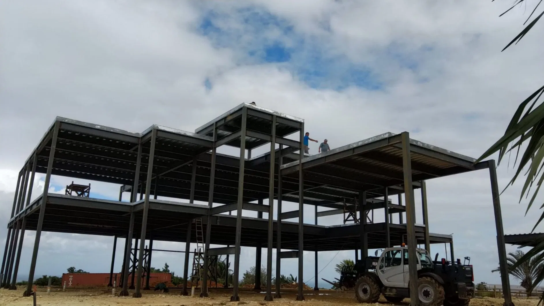 Steel Structure Framed Commercial Office Building and Structural Steel Truss Prefab Construction with Drawing