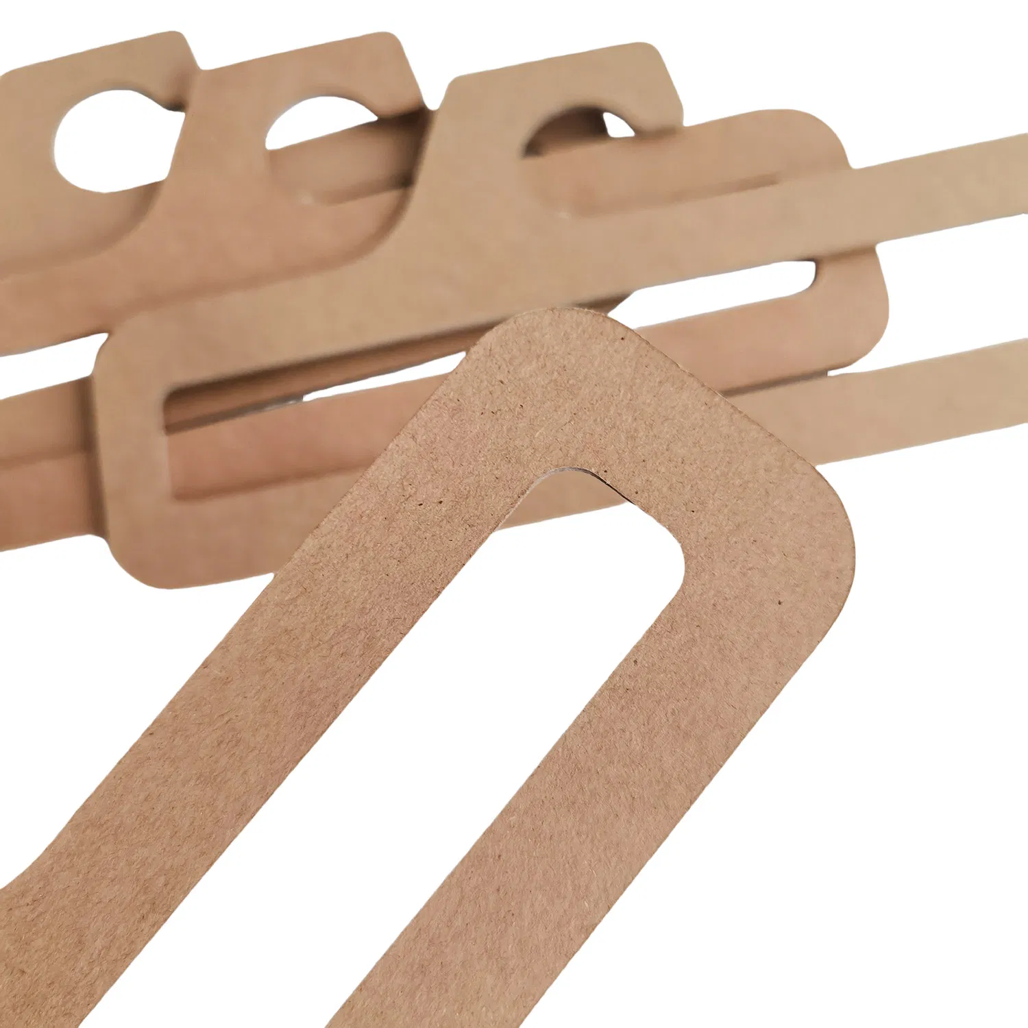 Manufacturers Customized Printable Kraft Paper Hangers Disposable Clothing Biodegradable Paper Hangers