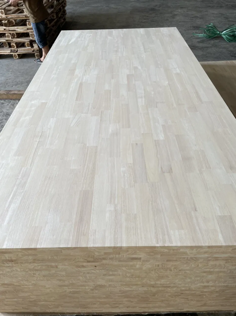 Natural Thailand Solid Rubber Wood Edge Glued Board 18mm