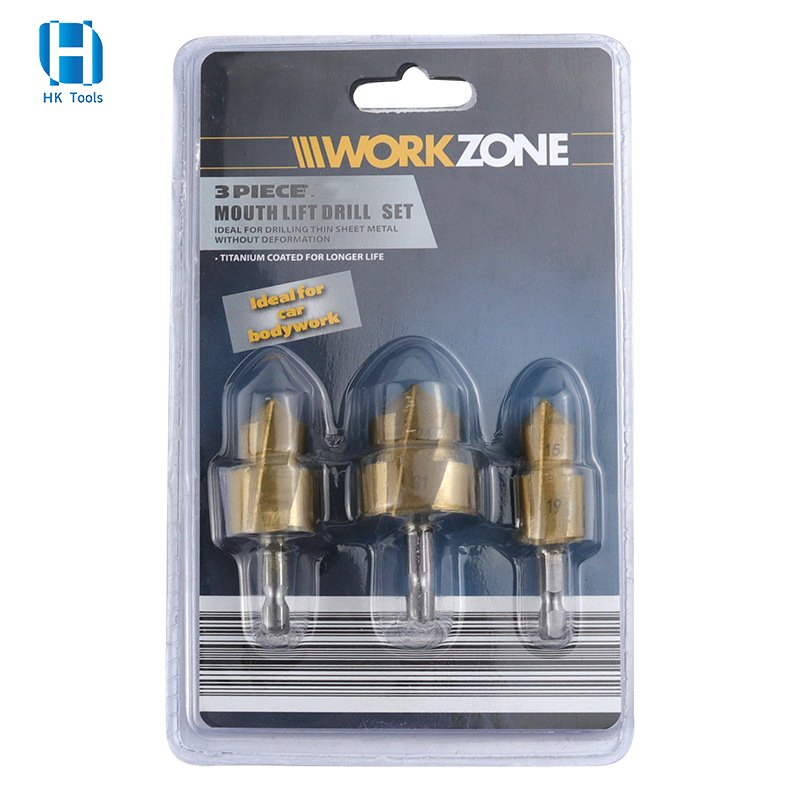 Wholesale 3PCS 31/24/19 Hex Shank PPR Lifting Stepped Drill Bits Set