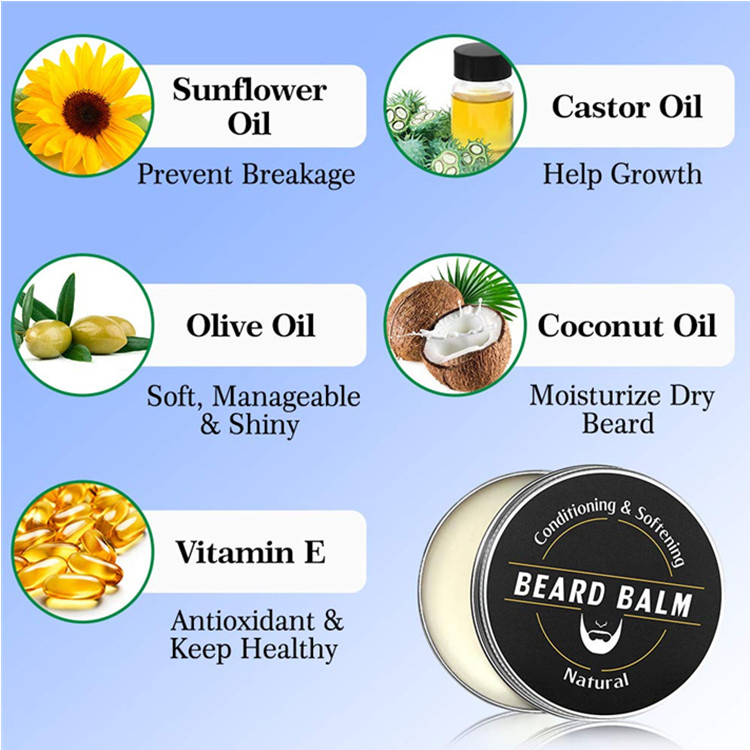 All Natural Grooming Treatment Beard Growth Beard Balm for Men