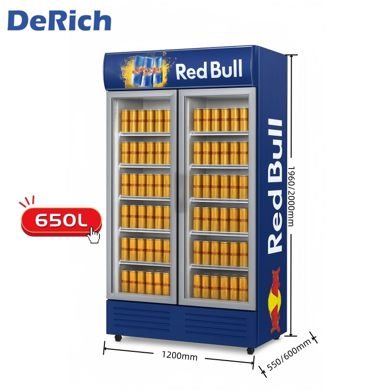 Холодильник для напитков Derich Supermarket с 2 стеклянными дверями