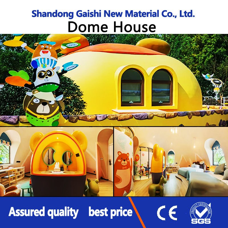 Best Price Waterproof Intelligent Rotating Star Room Graphene EPS PC Cheap Geodesic Dome House